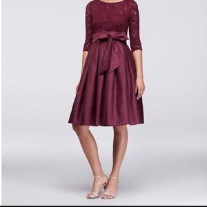 Jessica Howard Cranberry Cocktail Dress